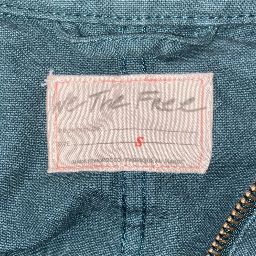 Free People Teal Utility Jacket - Picture 4 of 4